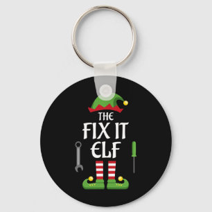 Fix It Elf Family Matching Group Christmas Key Ring