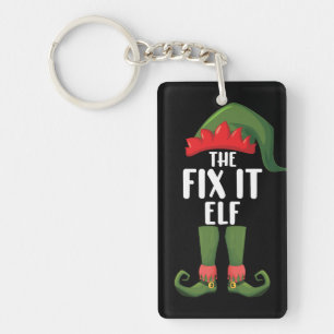 Fix It Elf Family Matching Group Christmas Key Ring