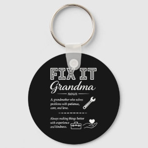 Fix It Grandma Definition Mothers Day Grandmother  Key Ring