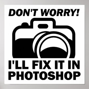 Fix it in Photoshop Funny Poster