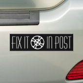 "Fix it in post" Bumper Sticker (On Car)