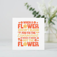Fix the Environment, Not the Flower