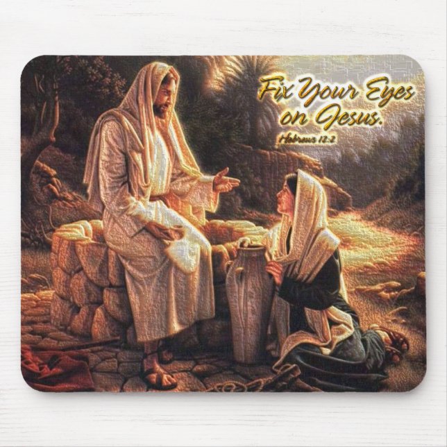 Fix Your Eyes on Jesus 1 Mouse Pad (Front)