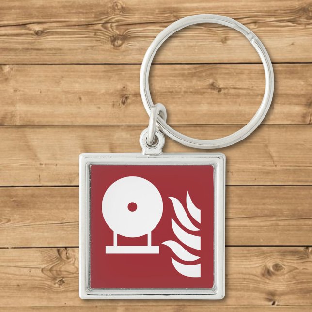 Fixed Fire Extinguisher Bottle Safety Sign Key Ring (Creator Uploaded)