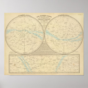 Fixed Stars map Poster