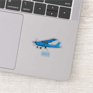 Fixed-wing aircraft cartoon illustration