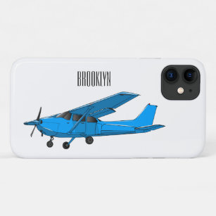 Fixed-wing aircraft cartoon illustration Case-Mate iPhone case