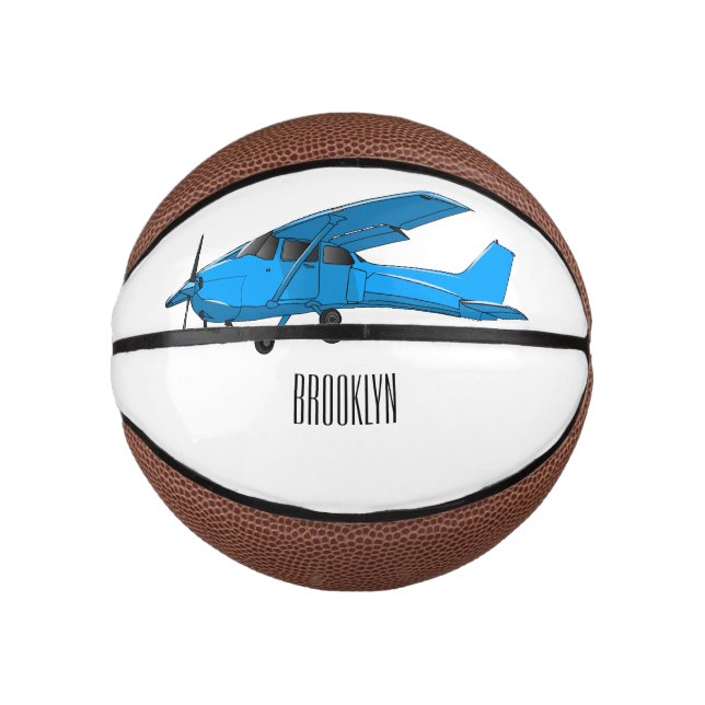 Fixed-wing aircraft cartoon illustration mini basketball (Front)