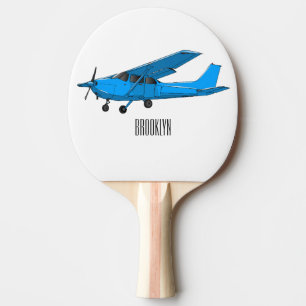 Fixed-wing aircraft cartoon illustration ping pong paddle