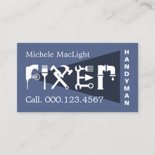 Fixer Handyman Odd Jobs Man Business Card
