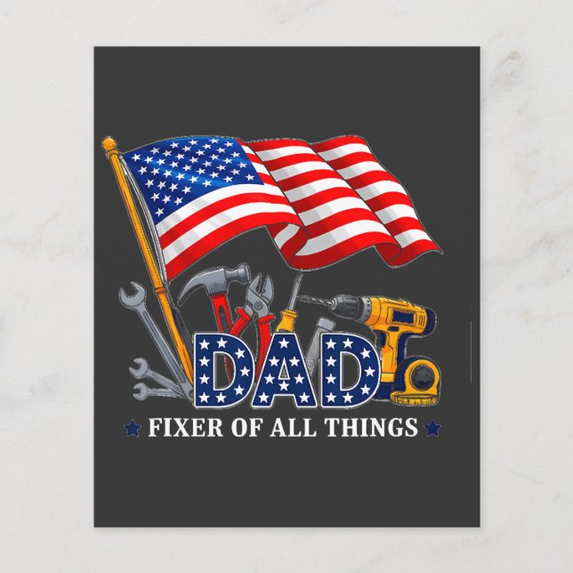 fixer of all things mechanic dad flyer (Front)