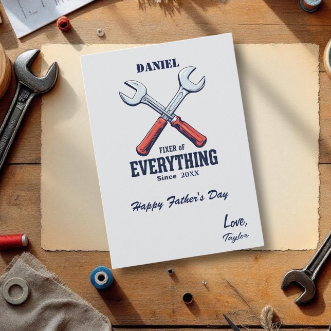 Fixer of Everything Since | Custom Father's Day Card (Creator Uploaded)