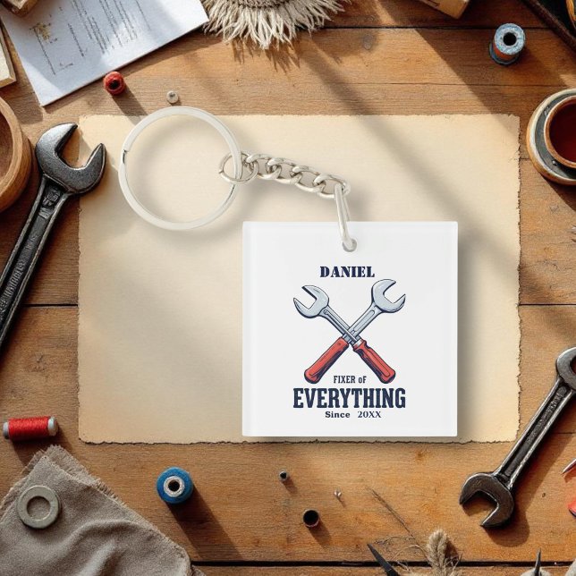 Fixer of Everything Since | Custom Father's Day Key Ring (Creator Uploaded)