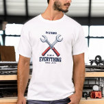 Fixer of Everything Since | Custom Father's Day T-Shirt<br><div class="desc">A perfect tribute to the household hero! This custom Father's Day shirt lets you add the year your dad became a legend — the go-to guy for fixing everything—a heartfelt and humourous gift for any handyman dad.</div>