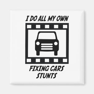 Fixing Cars Stunts Magnet