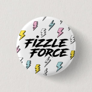 Fizzle Force Lightning 3 Cm Round Badge