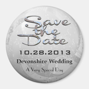 Fizzle Fun Save the Date Magnet