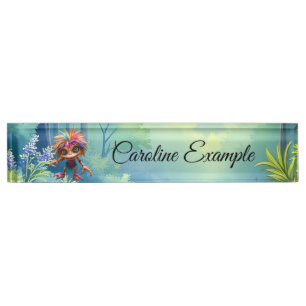 Fizzwiggle the Rainbow Mischief Sprite Nameplate