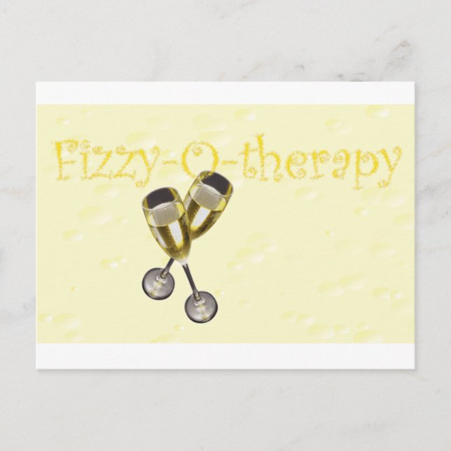 Fizzy-o-therapy Bubbles Postcard (Front)