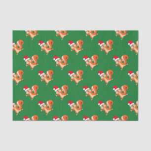 Fizzy the Playful Squirrel at Christmas Tissue Paper