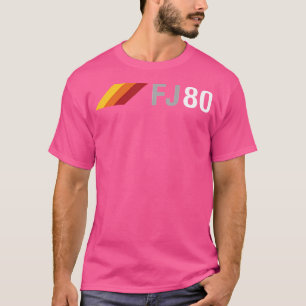 Fj80 Overland Suv 3 Stripes Vintage Racing 80 Seri T-Shirt