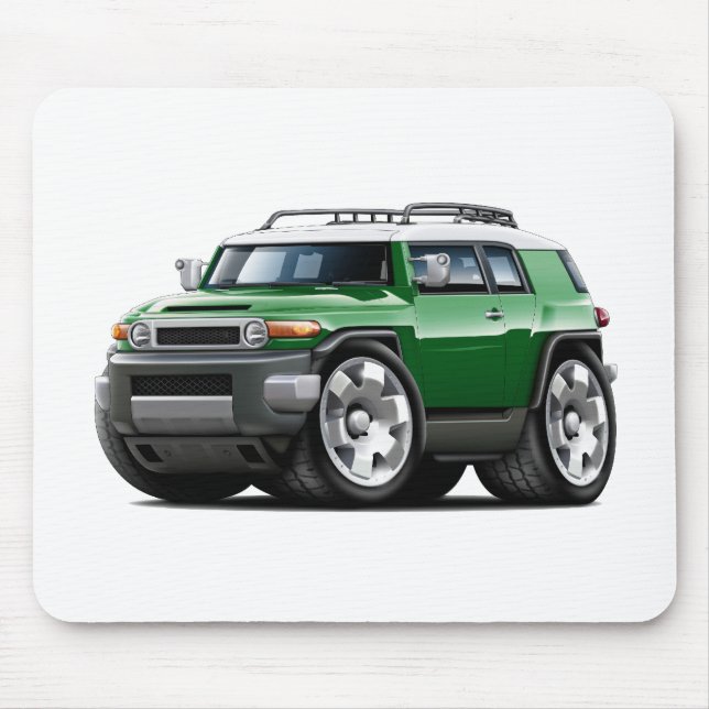 Fj Cruiser Green Car Mouse Pad (Front)