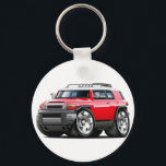 Fj Cruiser Red Car Key Ring<br><div class="desc">Keychain Template</div>