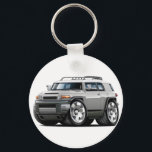 Fj Cruiser Silver Car Key Ring<br><div class="desc">Keychain Template</div>