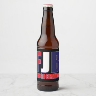 FJB Lets Go Brandon  Beer Bottle Label