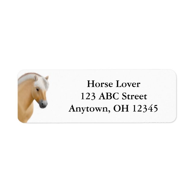 Fjord Horse Address Label (Front)