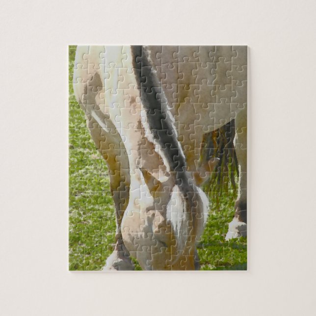 Fjord Horse Puzzle (Vertical)