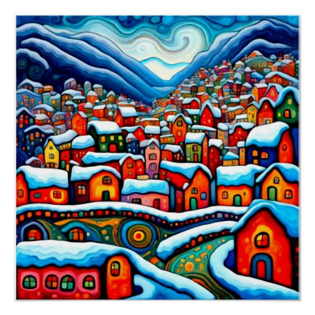 Fjord Winter 3 Poster (Front)