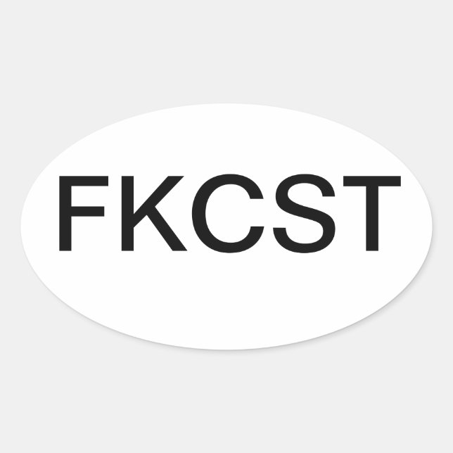 FKCST OVAL STICKER (Front)