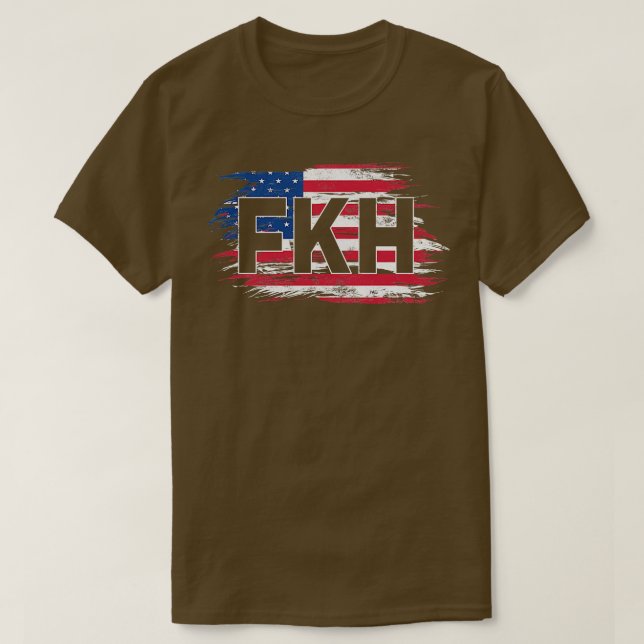 FKH USA Flag F Kamala T-Shirt (Design Front)