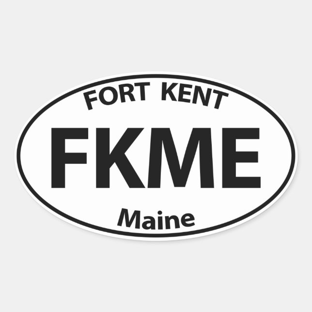 FKME Bumpah Stickah Oval Sticker (Front)