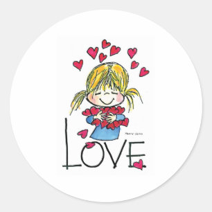FL-004 Big Love Classic Round Sticker