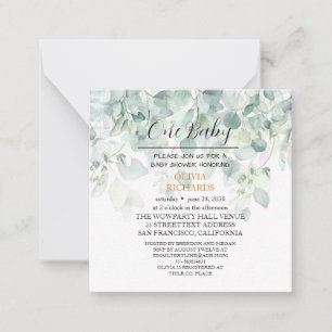 Fl oral Baby Shower Invitation