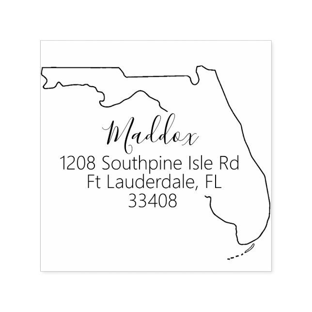 FL | State of Florida Return Address Stamp (Design)