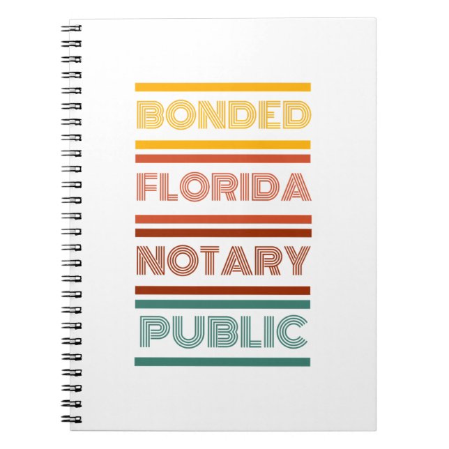 FLA Bonded Notary Public Notebook (Front)