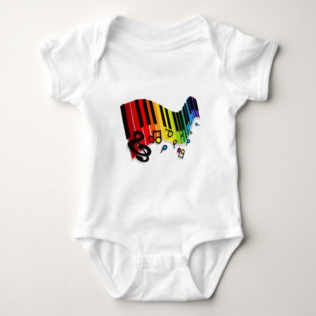 Flabby_Expression Baby Bodysuit (Front)