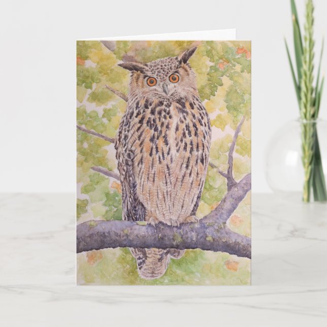 Flaco the Eurasian Eagle Owl  Card (Front)