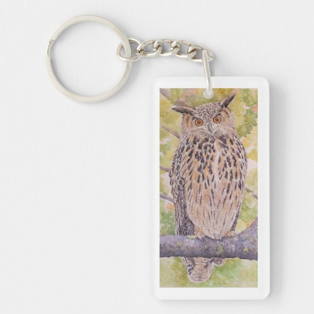 Flaco the Eurasian Eagle Owl  Key Ring (Front)