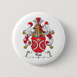 Flad Family Crest 6 Cm Round Badge