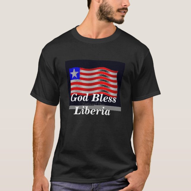 flag3, God Bless Liberia T-Shirt (Front)