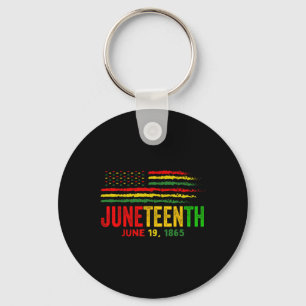 Flag 18 June 1865 Black History Men Women Kids  Key Ring