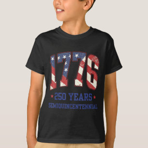 Flag 250 Years 1776-2026 250th Birthday Anniversar T-Shirt