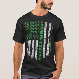 Flag Alone Mental Health Awareness No One Fights T-Shirt