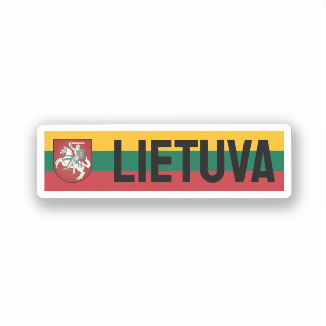 Flag and coat of arms of Lithuania (Front)