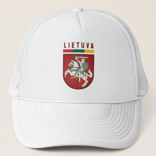 Flag and coat of arms of Lithuania Trucker Hat