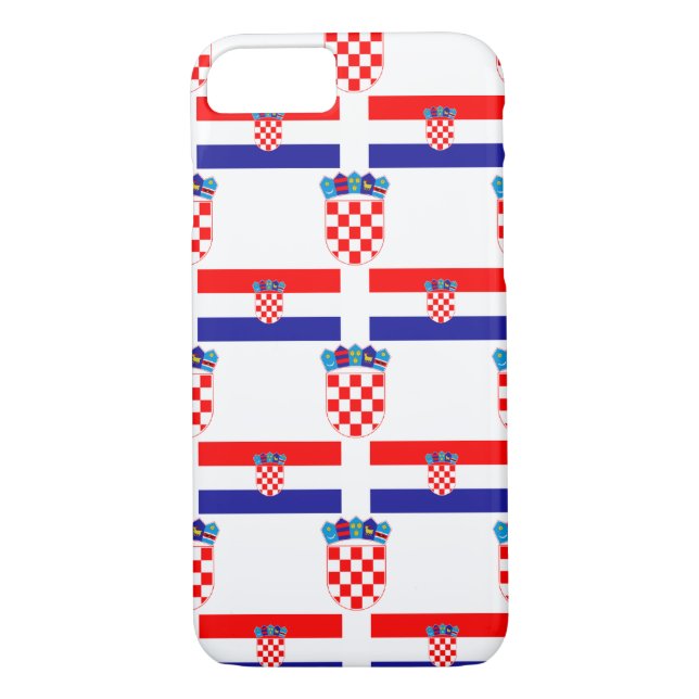 Flag and Crest of Croatia Case-Mate iPhone Case (Back)